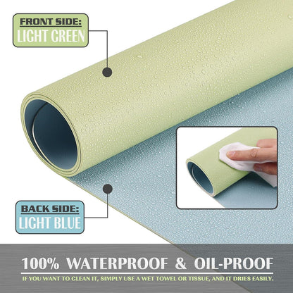 Wasserdichte Schreibtischunterlage 80x40cm PVC doppelseitig