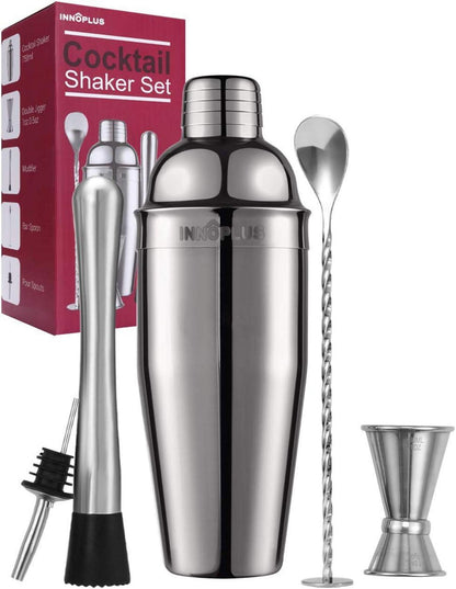 Professionelles 750ml Cocktail Shaker Set 5-teilig für Barkeeper