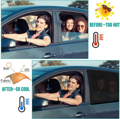 WIN.MAX Sonnenschutz Auto Baby UV Universal Sonnenblende 2 Stück XL