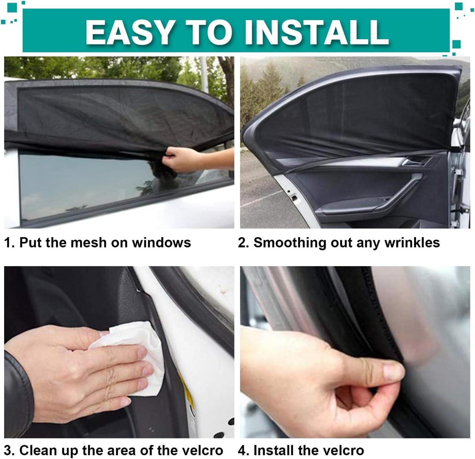 Sonnenschutz Auto Baby UV Schutz Sonnenblende Seitenfenster Mesh 2