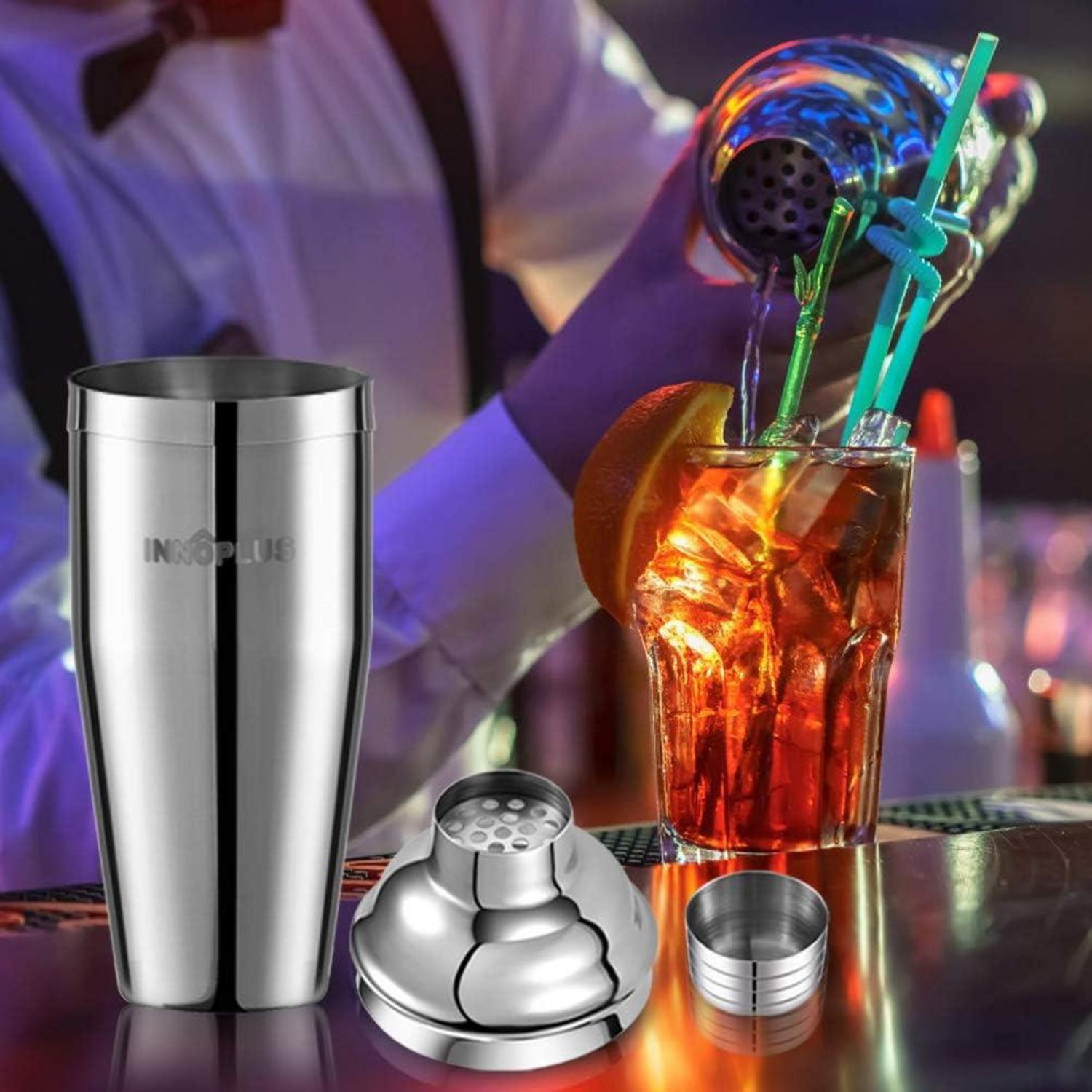 Cocktail Shaker Set 750ML Barkeeper Mixer Edelstahl Party Geschenk