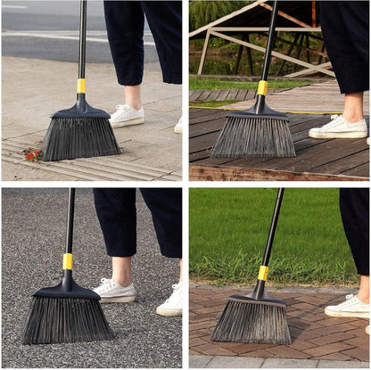 Robuster Besen für Außenbereich, kommerziell, Innenhof, Garage, 137 cm
