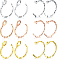 Nasenpiercings Fake Ring Lippe Chirurgenstahl 20G 8mm