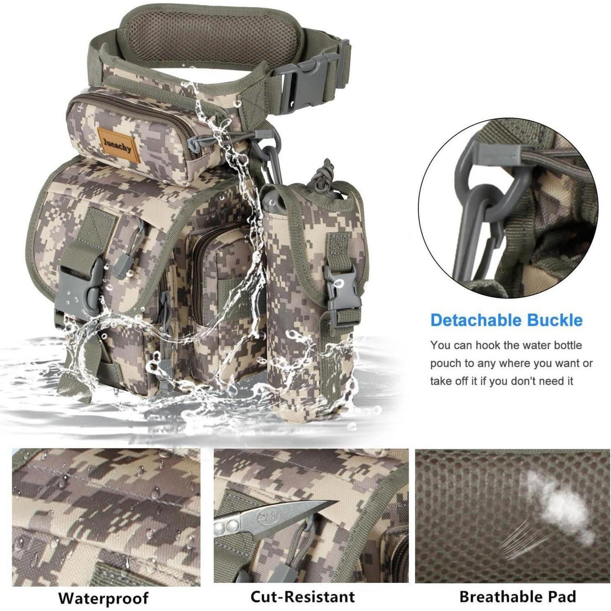 Taktische Beintasche Wasserdicht – Outdoor Hüfttasche für Herren