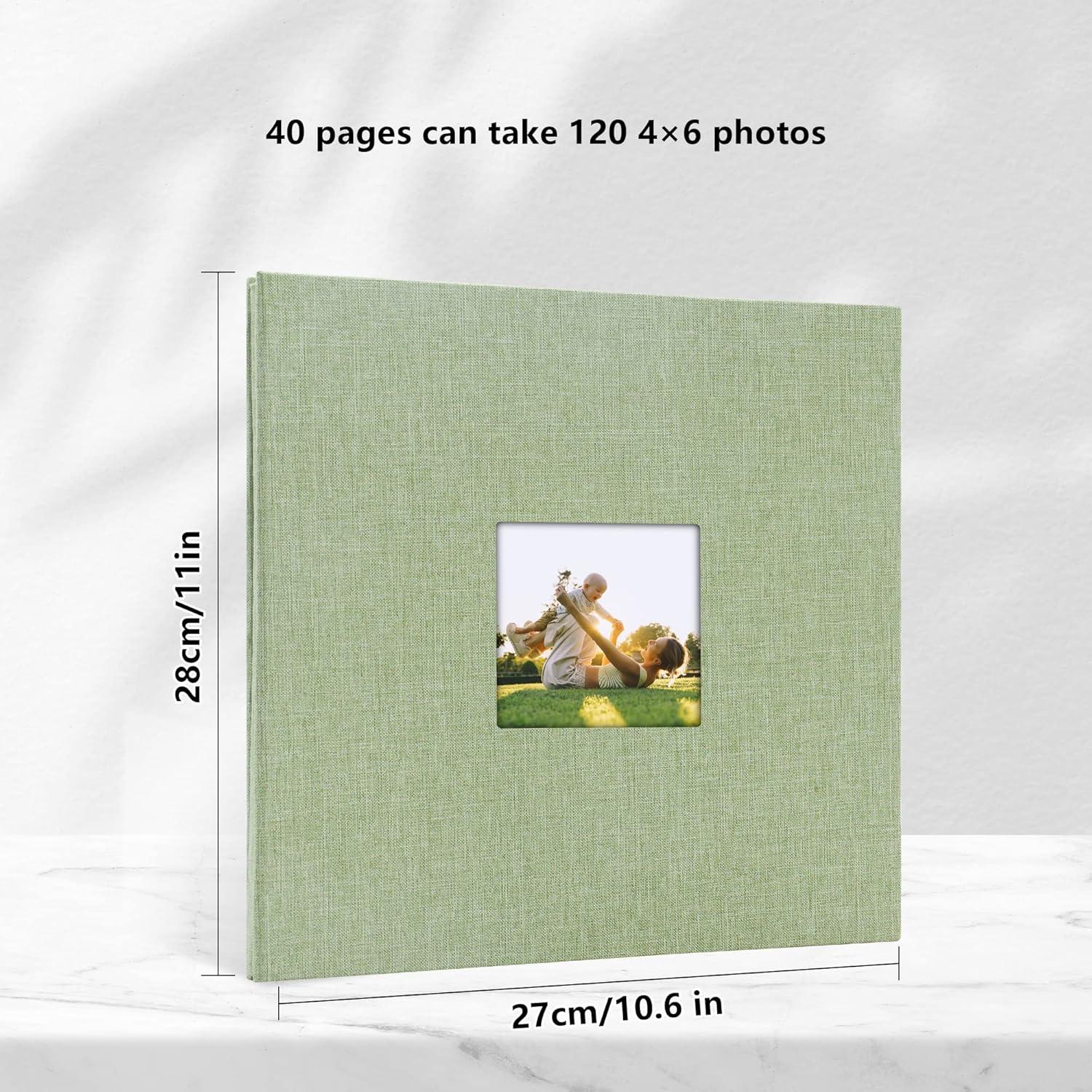 Fotoalbum 10x15 Leinen Hardcover DIY zum Gestalten Geschenk Hochzeit