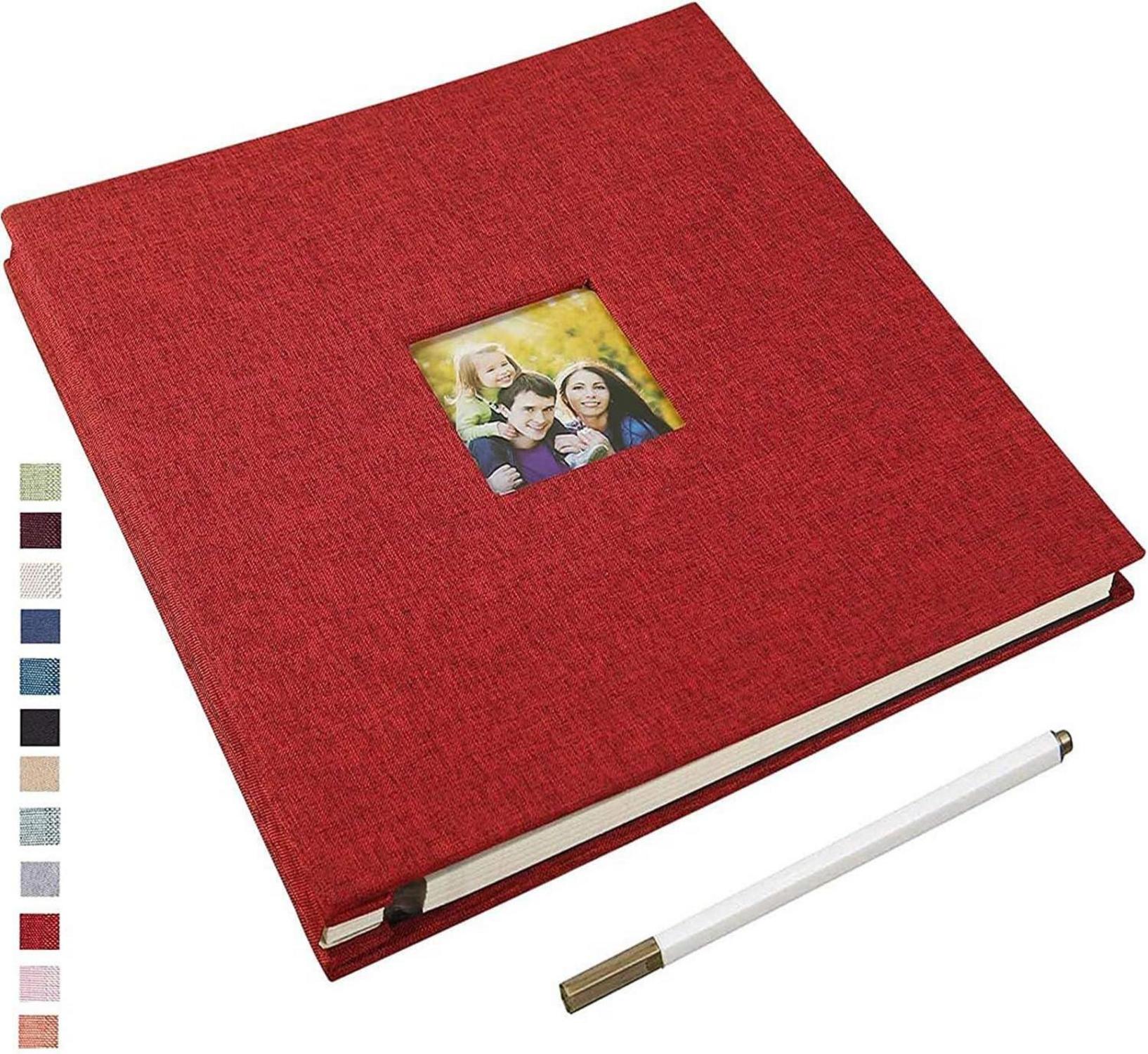 Selbstklebendes Fotoalbum zum Selbstgestalten mit Leinencover