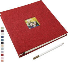 Selbstklebendes Fotoalbum zum Selbstgestalten mit Leinencover