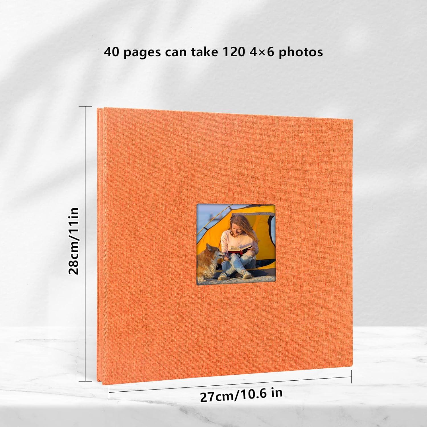 DIY Fotoalbum 10x15 Selbstklebendes Leinen Großes Album 40 Seiten mit
