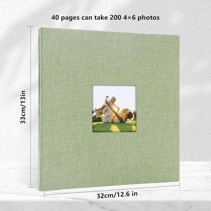 Selbstklebendes Fotoalbum zum Selbstgestalten, Leinen, 10x15