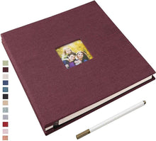 Selbstklebendes Fotoalbum 10x15 Groß Leinen Hochzeit Geschenk