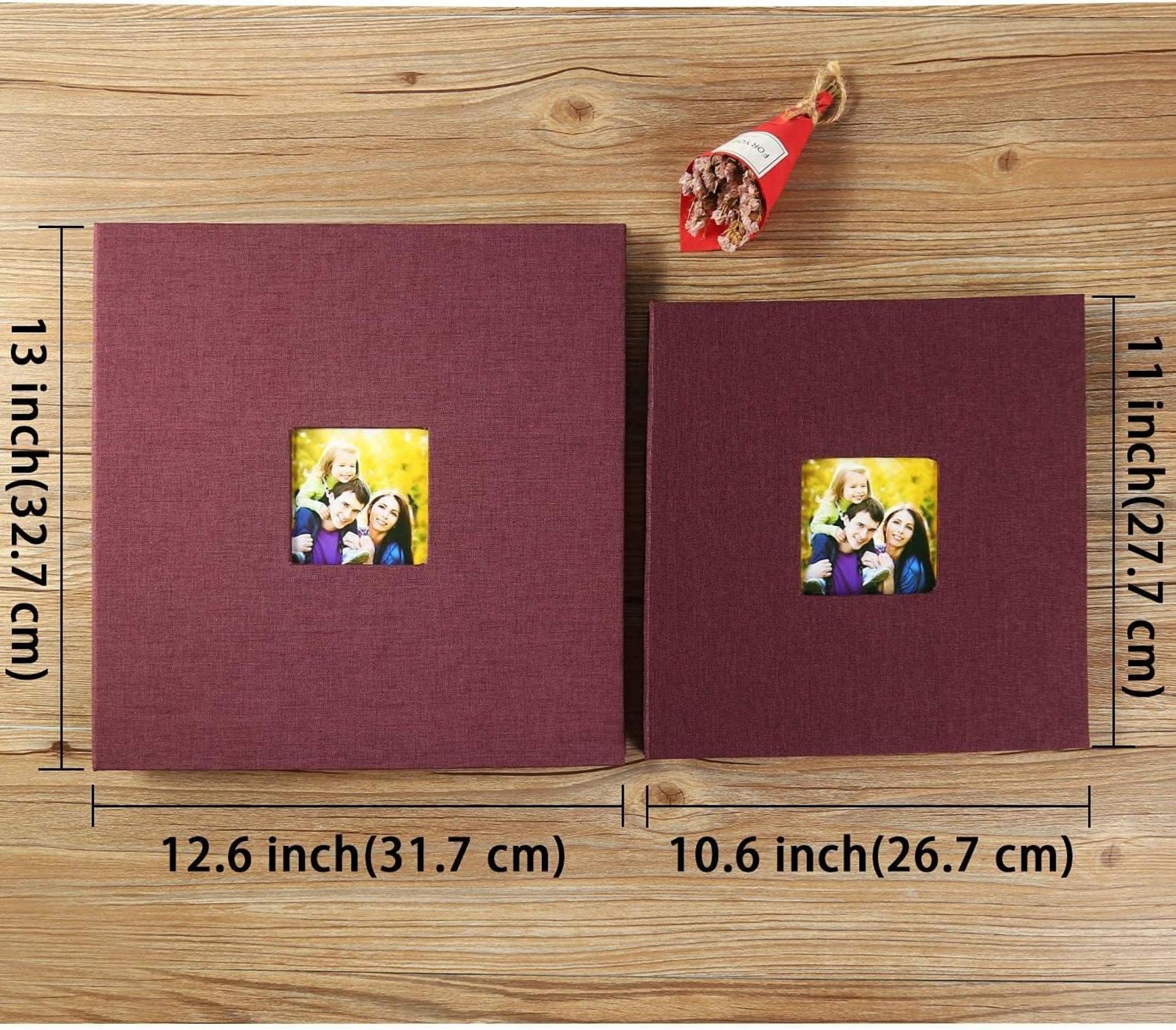 Selbstklebendes Fotoalbum 10x15 Leinen Hardcover 40 Seiten mit