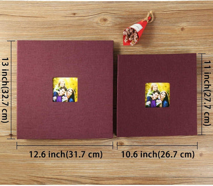 Selbstklebendes Fotoalbum 10x15 Leinen Hardcover 40 Seiten mit