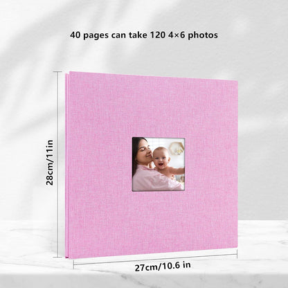 Selbstklebendes Fotoalbum 10x15 cm mit 40 weißen Seiten für Hochzeit