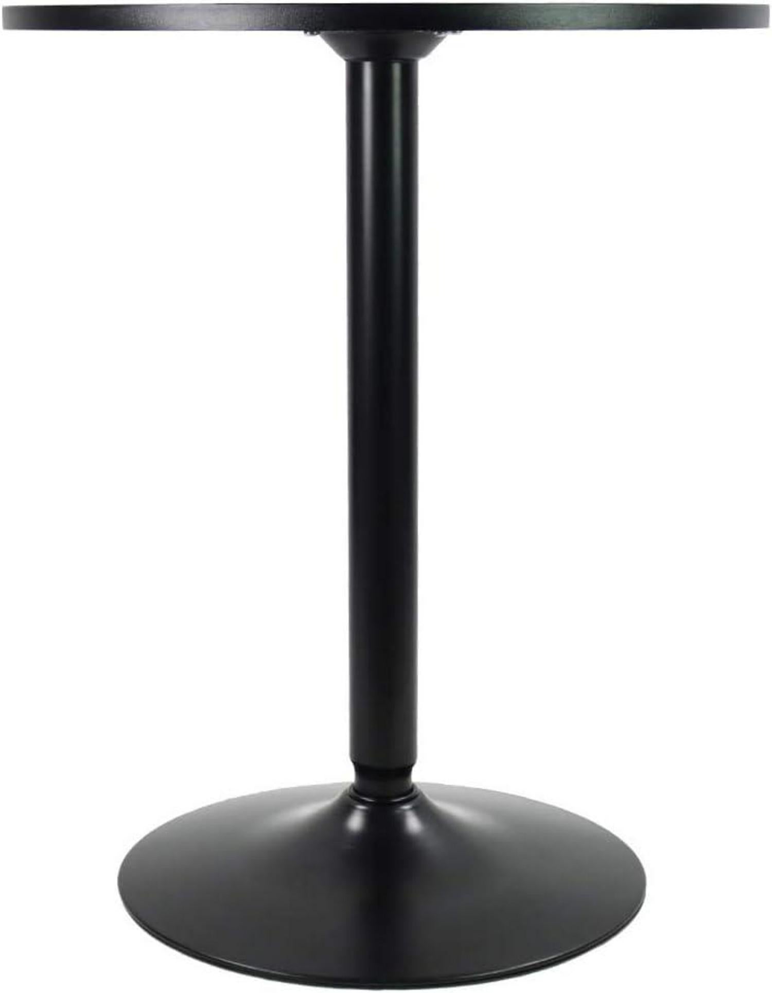Runder Stehtisch 73cm Höhe Bartisch Beistelltisch schwarz
