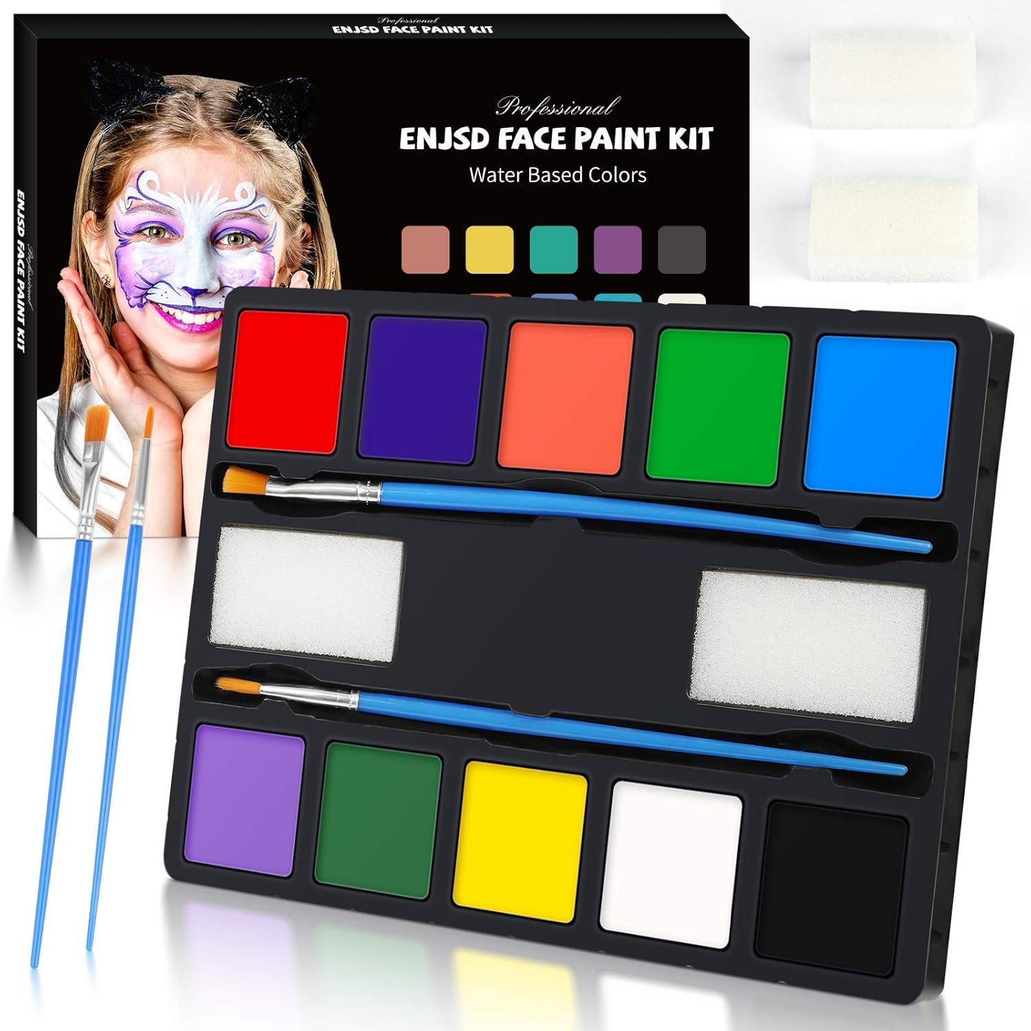 Face Paint Set Halloween Kinder 10-Farben Bodypainting Karneval