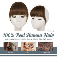 Echthaar Clip-in Pony Mittelbraun Haarverlängerung Fringe