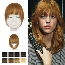 Clip-in Pony Echthaar Fringe Extensions Blond