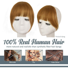 Echthaar Clip-in Pony Ingwer Blond Fringe Extensions