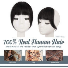 Natürlich Schwarzer Echthaar Clip in Pony Fringe Hairstyle