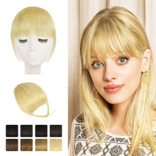 Echthaar Clip-in Pony Hellblond mit unsichtbarem Clip