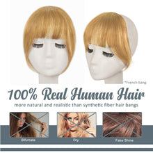 Echthaar Clip in Pony Fringe Blond Erdbeerblond Hair
