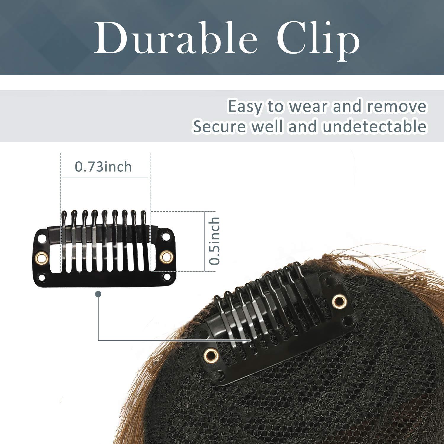 Echthaar Clip in Pony Blond Fringe Extensions für Frauen