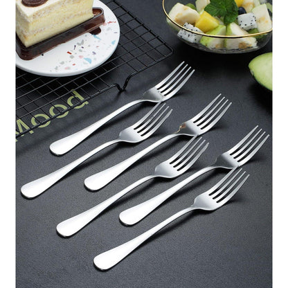 Edelstahl Gabeln Set 6er 20.8cm Tafelgabeln Besteck
