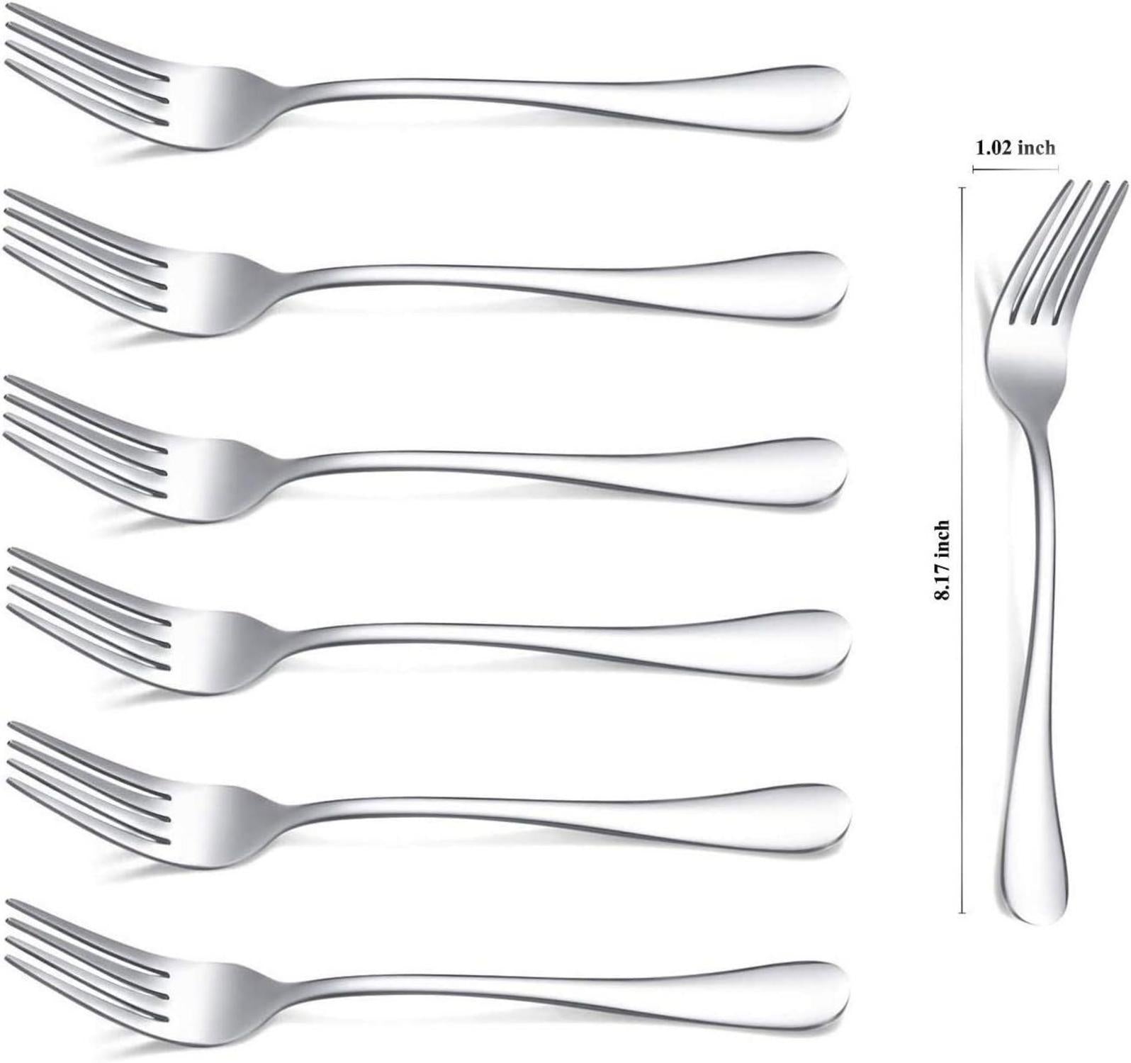 Edelstahl Gabeln Set 6er 20.8cm Tafelgabeln Besteck