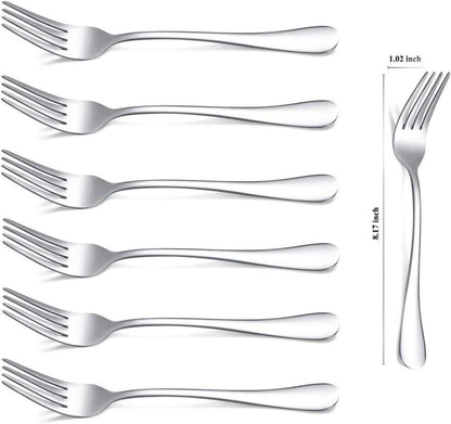 Edelstahl Gabeln Set 6er 20.8cm Tafelgabeln Besteck