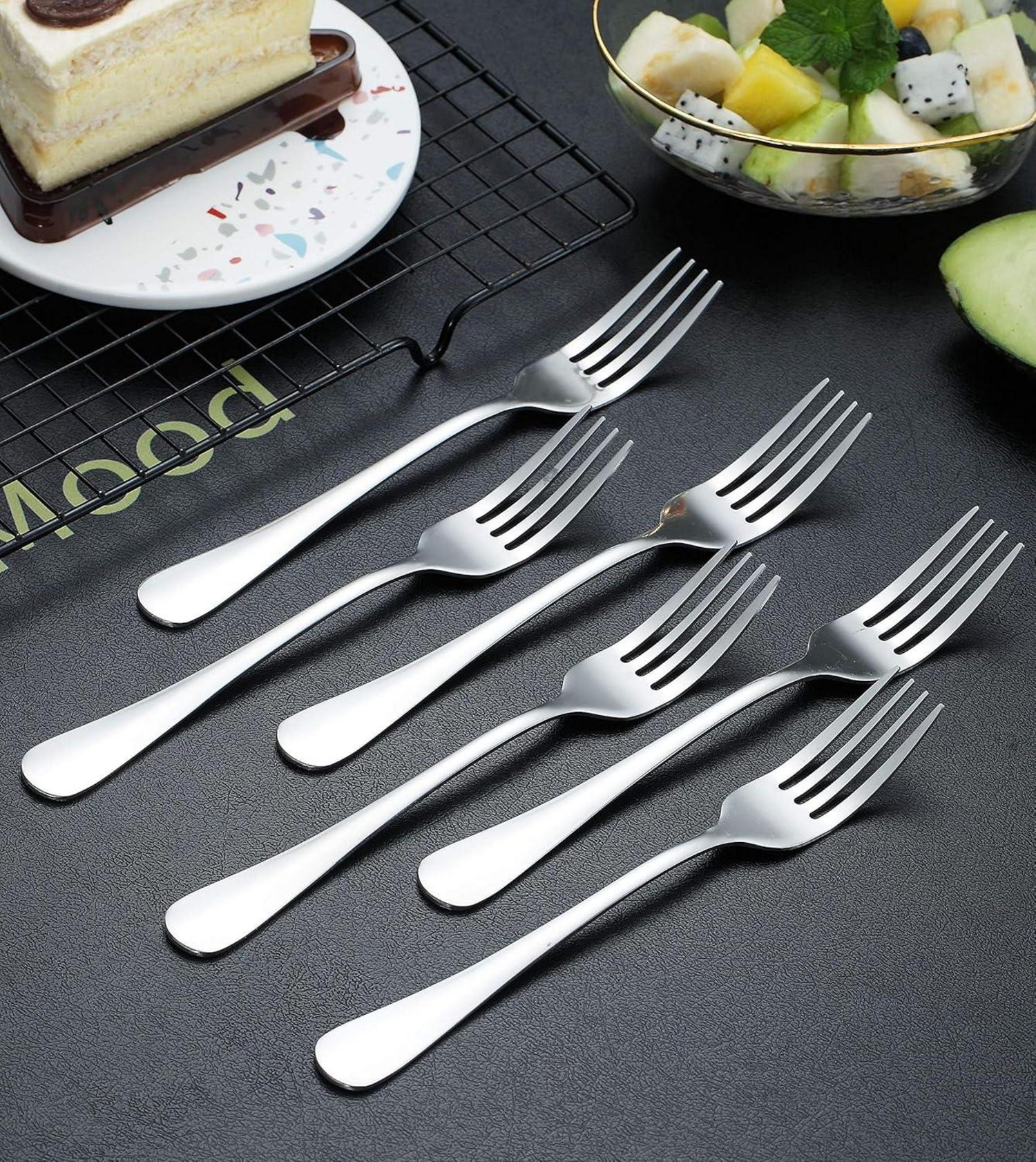Edelstahl Gabeln Set 6er Tafelgabeln 20.8cm Spülmaschinenfest