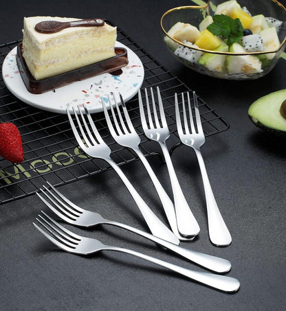 6 Stück Edelstahl Tafelgabeln 20.8cm Besteck für Haushalt Restaurant