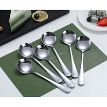 Suppenlöffel Edelstahl Rundlöffel Esslöffel 6er Set