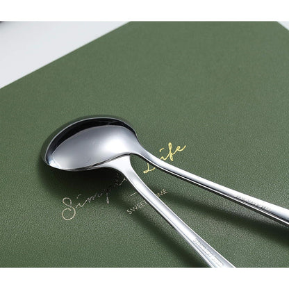 Suppenlöffel Edelstahl Rundlöffel Esslöffel 6er Set