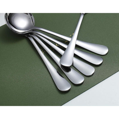 Suppenlöffel Edelstahl Rundlöffel Esslöffel 6er Set