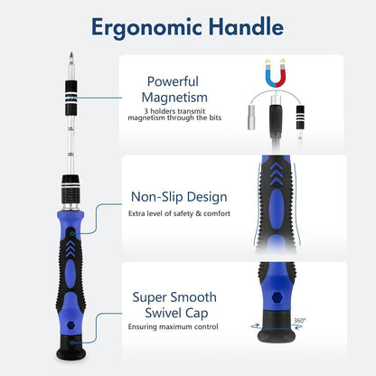 XOOL 62 in 1 Feinmechaniker Schraubendreher Set für Computer