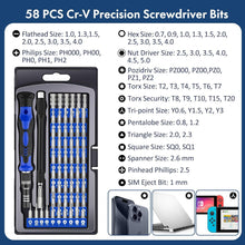 XOOL 62 in 1 Feinmechaniker Schraubendreher Set für Computer