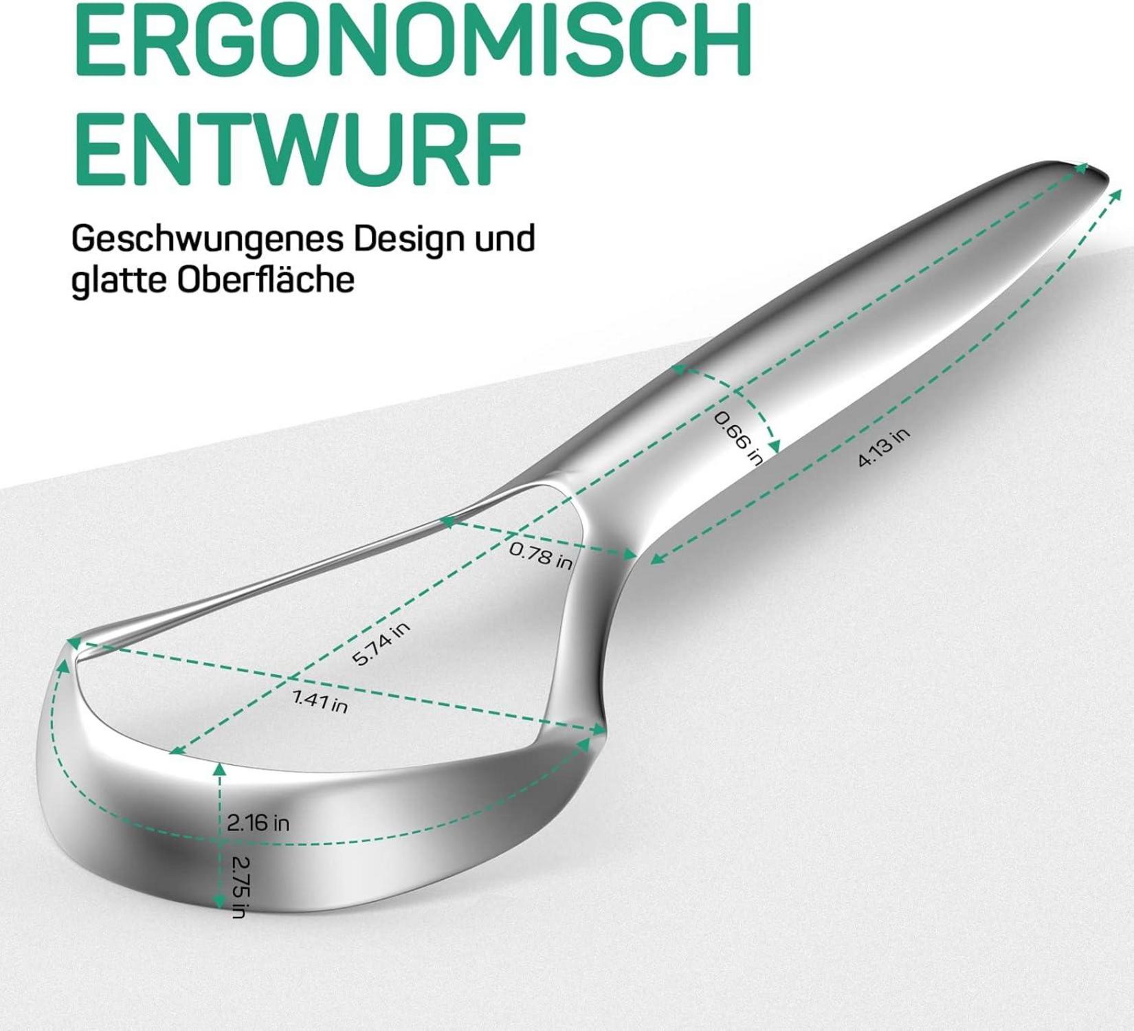 Zungenreiniger aus Edelstahl - Zungenschaber für