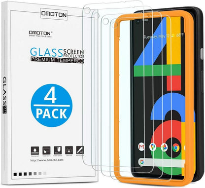 Displayschutzfolie Google Pixel 4a 9H Hartglas 4er Pack