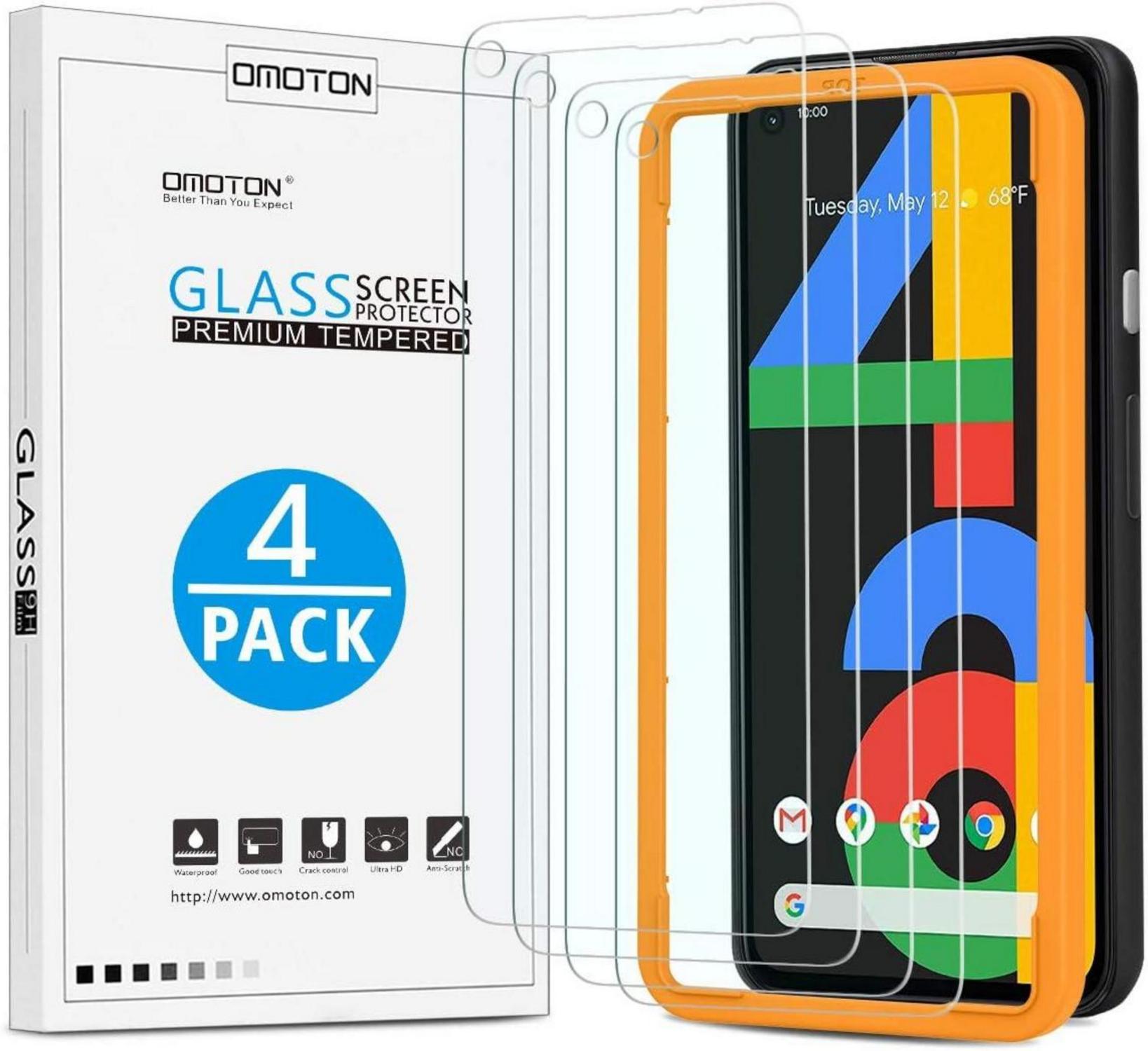 Displayschutzfolie Google Pixel 4a 9H Hartglas 4er Pack