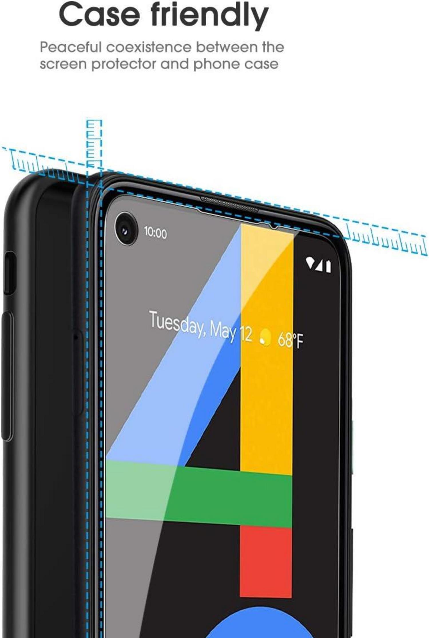 Displayschutzfolie Google Pixel 4a 4x Hartglas Installation Packs