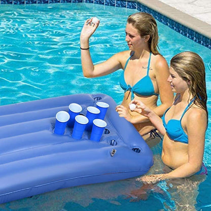 Aufblasbare Pool Beer Pong Luftmatratze 155x76x13cm mit