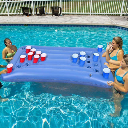 Aufblasbare Pool Beer Pong Luftmatratze 155x76x13cm mit