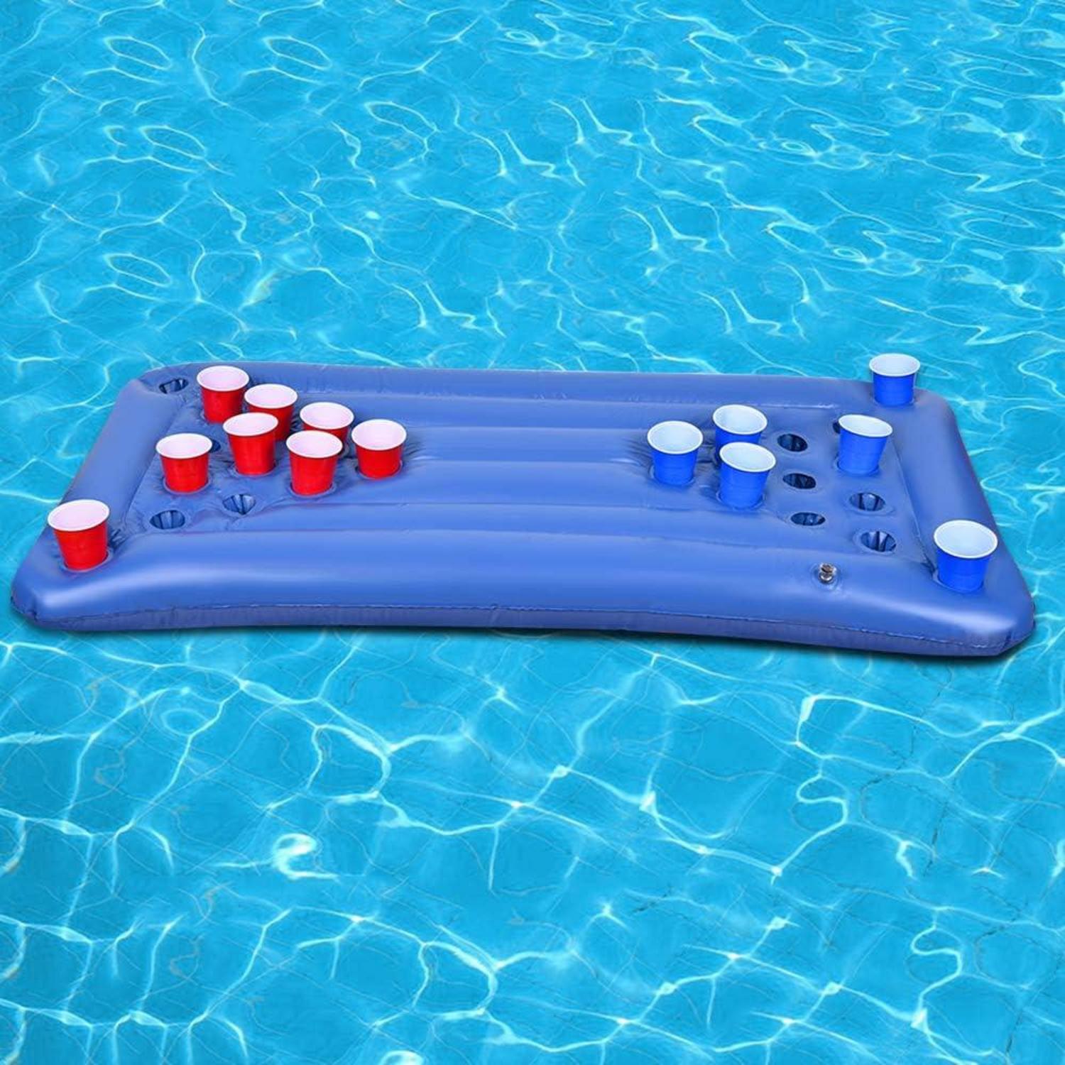 Aufblasbare Bierpong Luftmatratze 155x76x13cm für Poolpartys