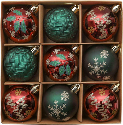 Weihnachtskugeln Weihnachtsschmuck Christbaumkugeln Kunststoff 9