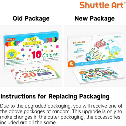 Shuttle Art 10-Farben-Punktmarker waschbar ungiftig für