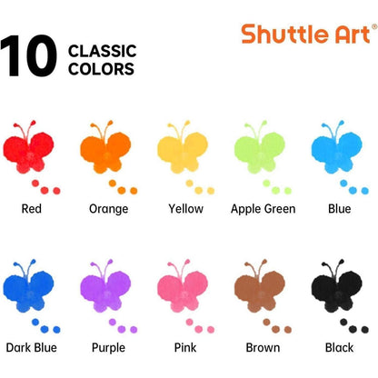 Shuttle Art 10-Farben-Punktmarker waschbar ungiftig für