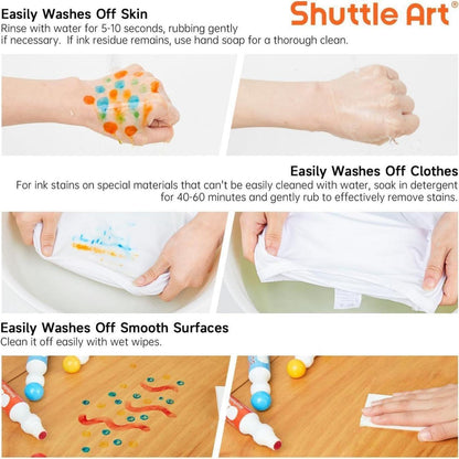 Shuttle Art 10-Farben-Punktmarker waschbar ungiftig für