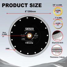 Diamant Trennscheibe 200mm X Mesh Turbo für Fliesen & Stein