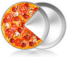Pizzablech Edelstahl Rund 30cm Backblech 2 Stück Backofenfest