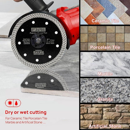 Diamant Trennscheiben 5er Set 105mm Mesh Turbo für Fliesen Marmor